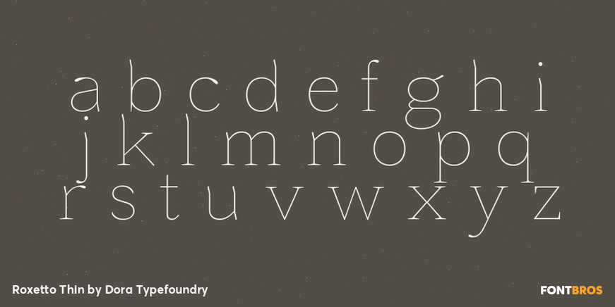 Roxetto Thin Font Poster #3