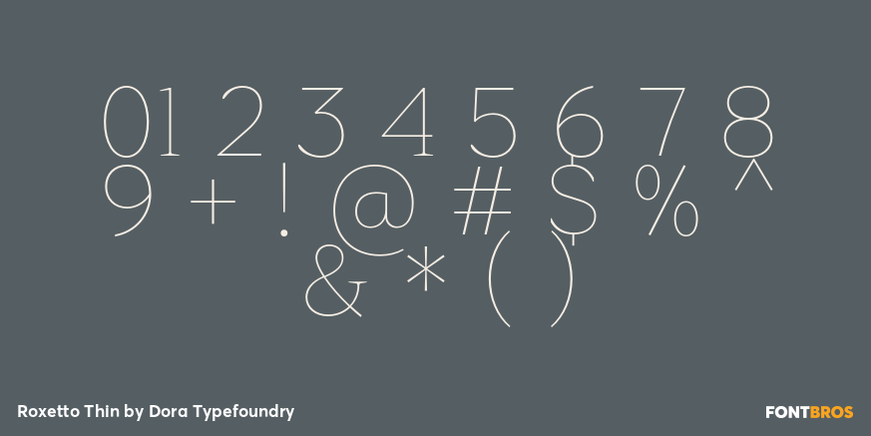 Roxetto Thin Font Poster #4