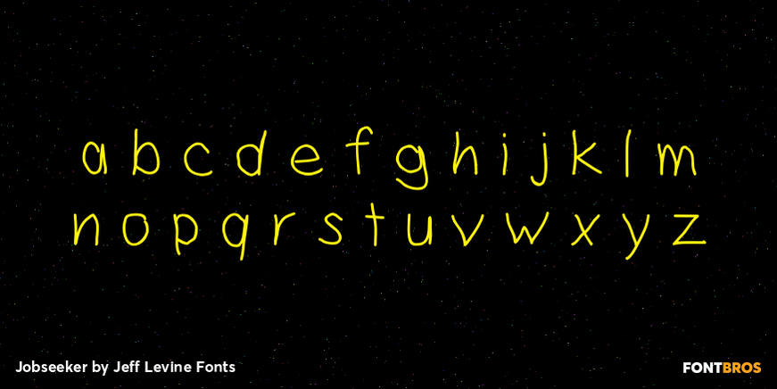 Jobseeker Font Poster #3