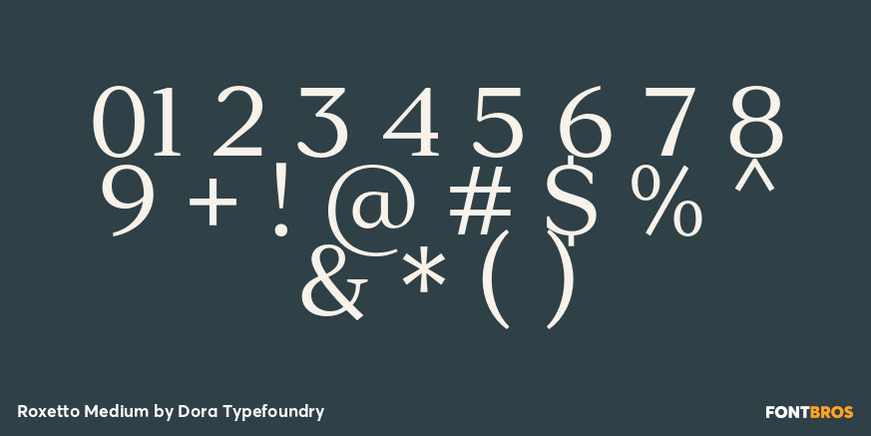 Roxetto Medium Font Poster #4