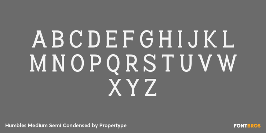 Humbles Medium Semi Condensed Font Poster #2