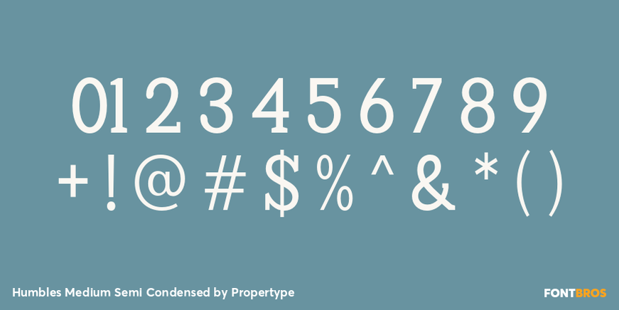 Humbles Medium Semi Condensed Font Poster #4