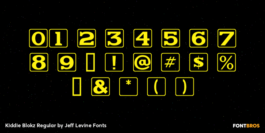 Kiddie Blokz Regular Font Poster #4