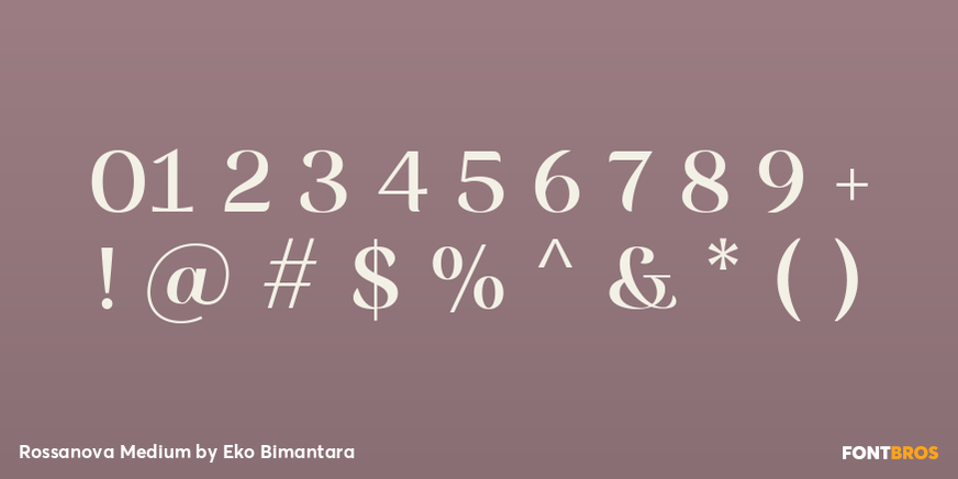 Rossanova Medium Font Poster #4