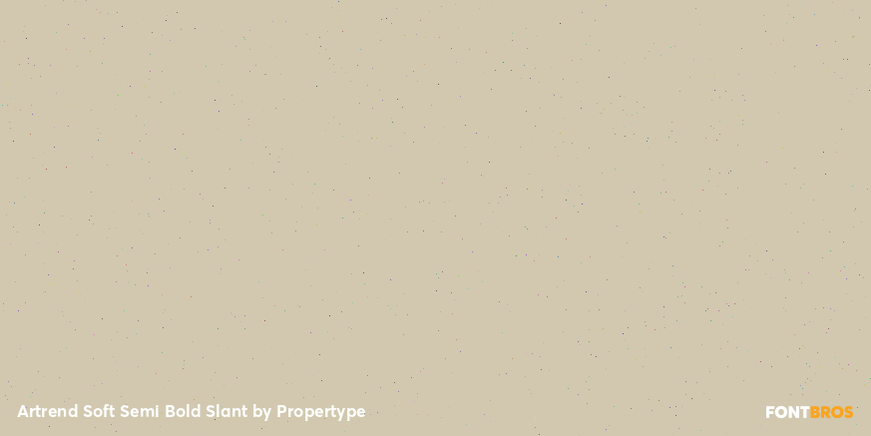 Artrend Soft Semi Bold Slant Font Poster #4