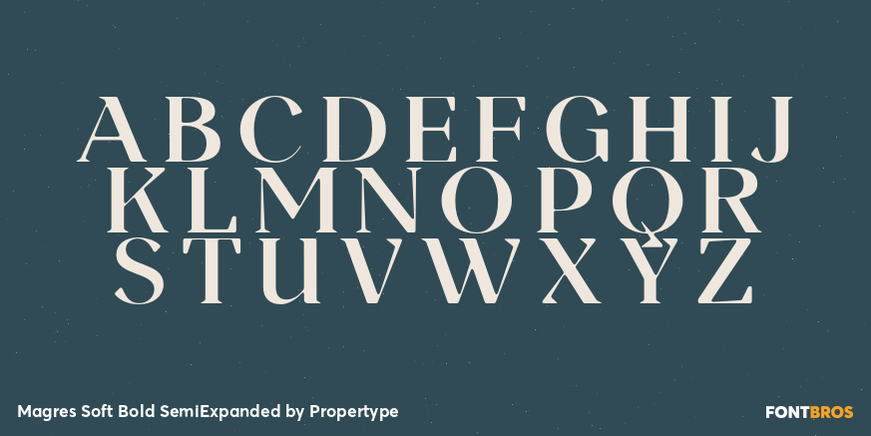 Magres Soft Bold SemiExpanded Font Poster #2