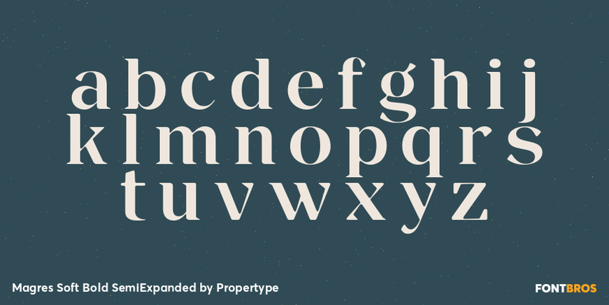 Magres Soft Bold SemiExpanded Font Poster #3