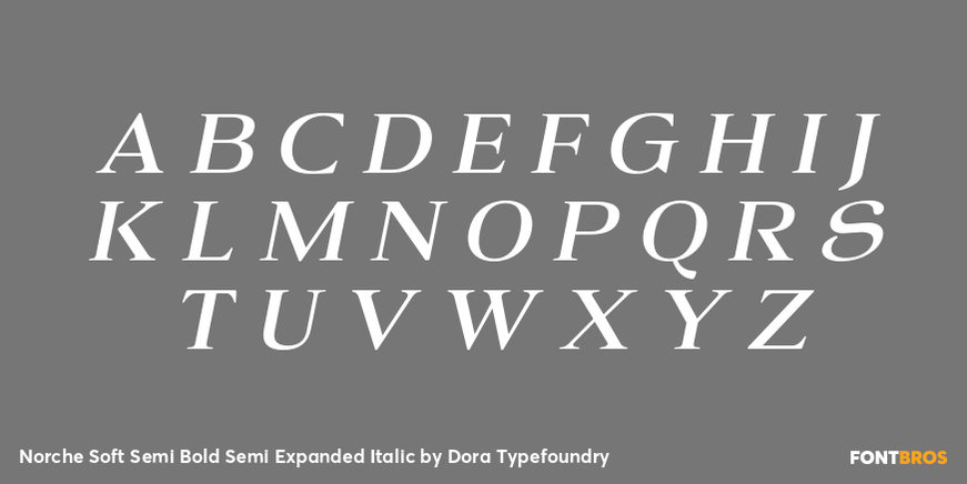 Norche Soft Semi Bold Semi Expanded Italic Font Poster #2