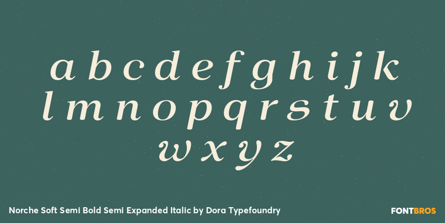 Norche Soft Semi Bold Semi Expanded Italic Font Poster #3