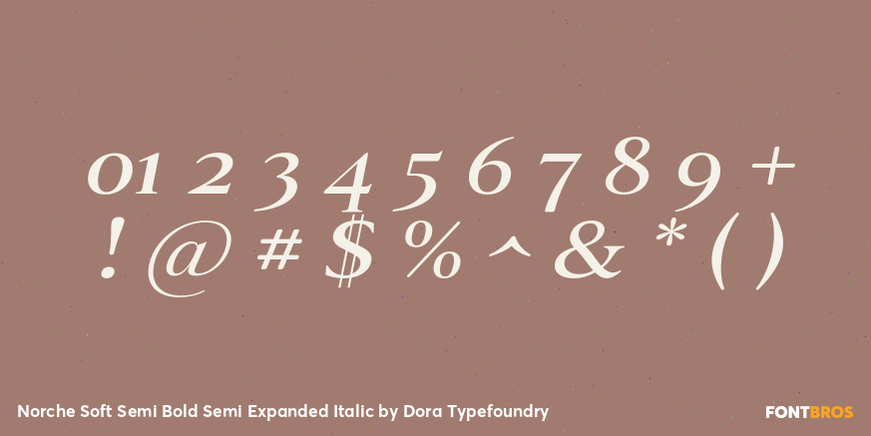 Norche Soft Semi Bold Semi Expanded Italic Font Poster #4
