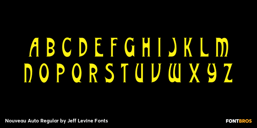 Nouveau Auto Regular Font Poster #2