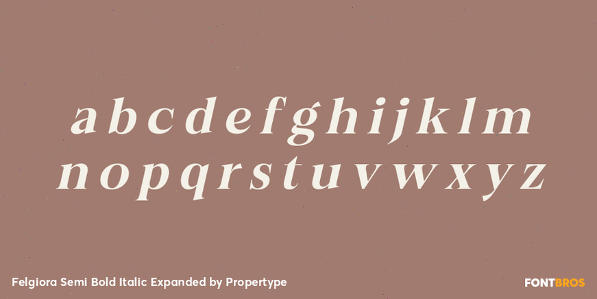 Felgiora Semi Bold Italic Expanded Font Poster #3