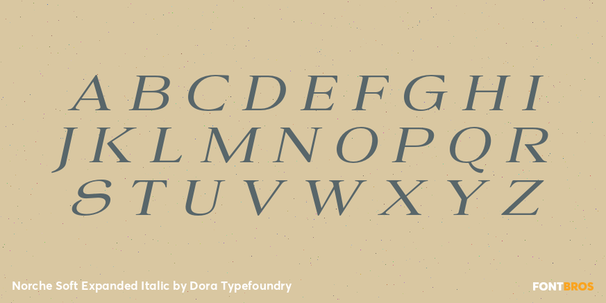 Norche Soft Expanded Italic Font Poster #2