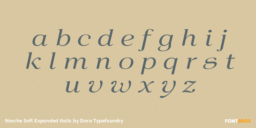 Norche Soft Expanded Italic Font Poster #3