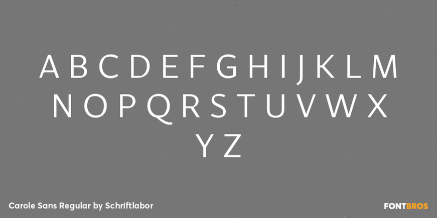 Carole Sans Regular Font Poster #2