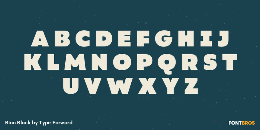 Bion Black Font Poster #2