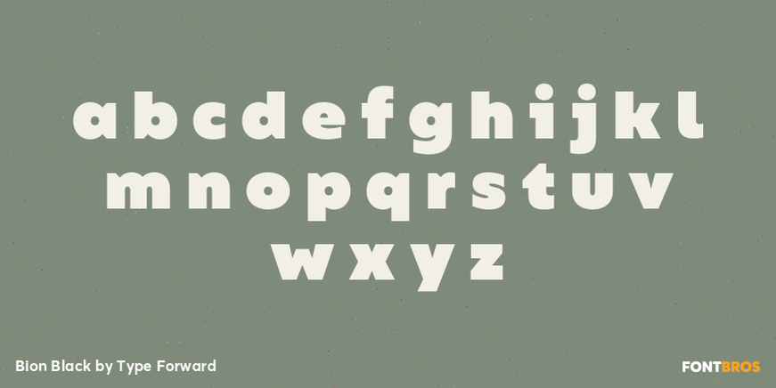 Bion Black Font Poster #3