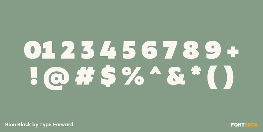 Bion Black Font Poster #4