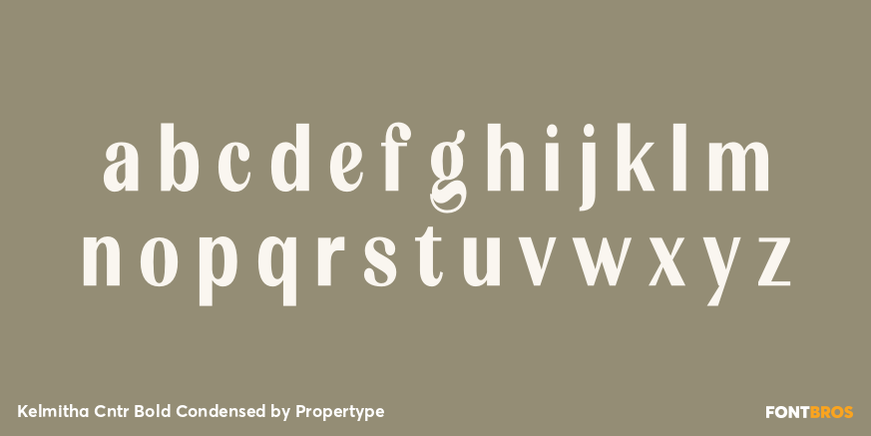 Kelmitha Contrast Bold Condensed Font Poster #3