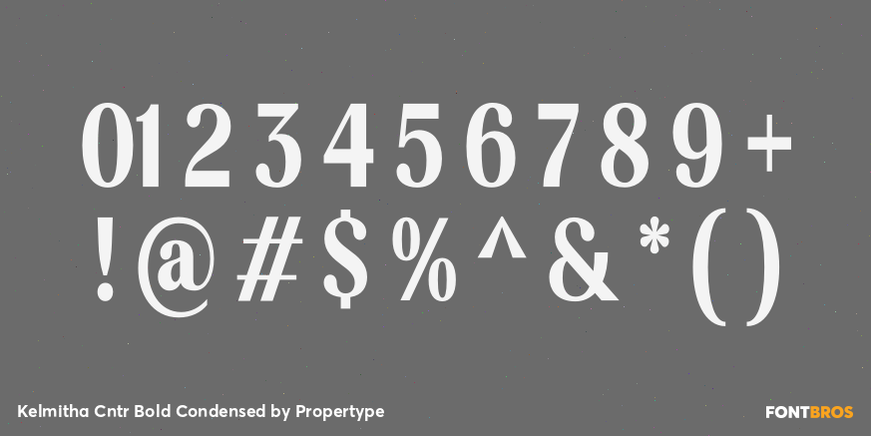 Kelmitha Contrast Bold Condensed Font Poster #4