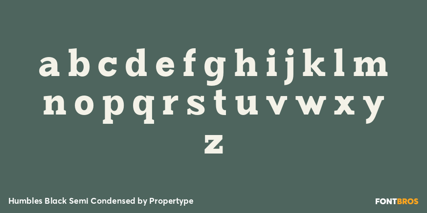 Humbles Black Semi Condensed Font Poster #3