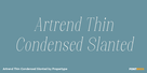 Artrend Thin Condensed Slanted Thumbnail #1