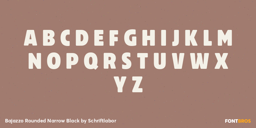 Bajazzo Rounded Narrow Black Font Poster #2
