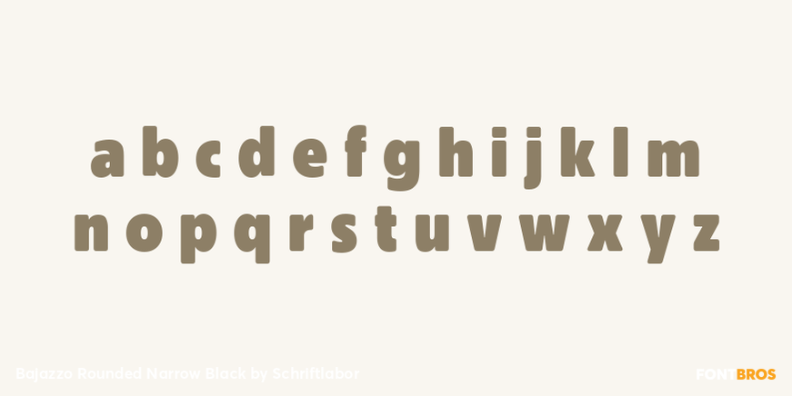 Bajazzo Rounded Narrow Black Font Poster #3