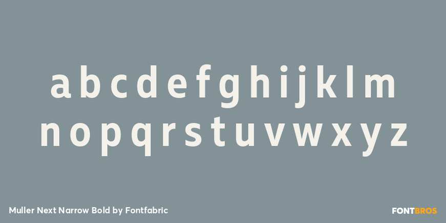 Muller Next Narrow Bold Font Poster #3