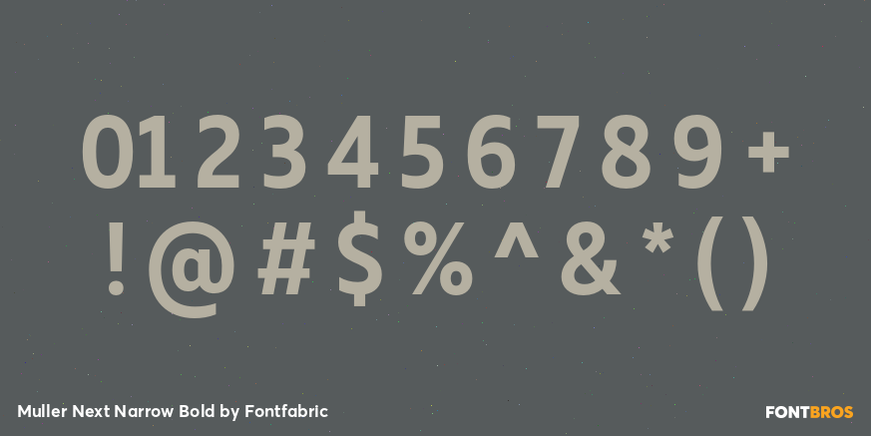 Muller Next Narrow Bold Font Poster #4