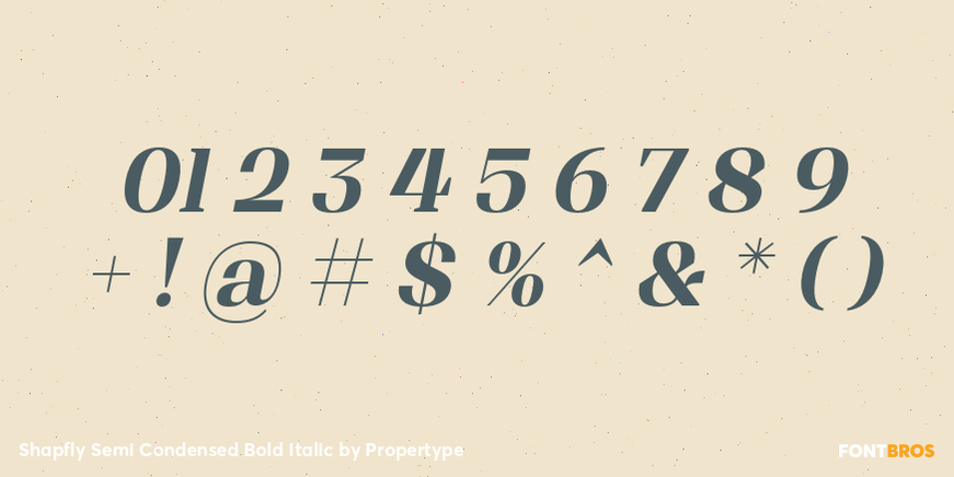 Shapfly Semi Condensed Bold Italic Font Poster #4