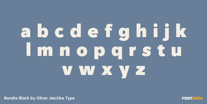 Rondia Black Font Poster #3