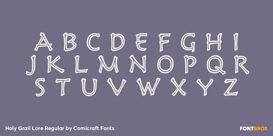 Holy Grail Lore Regular Font Poster #2