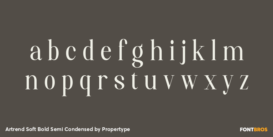 Artrend Soft Bold Semi Condensed Font Poster #3