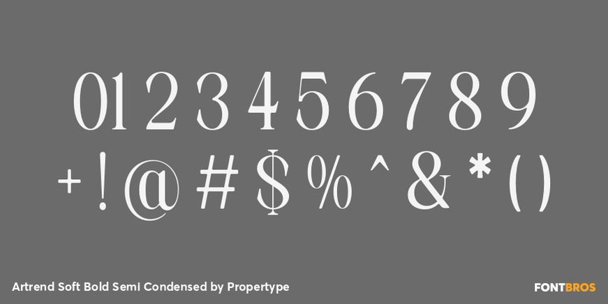 Artrend Soft Bold Semi Condensed Font Poster #4