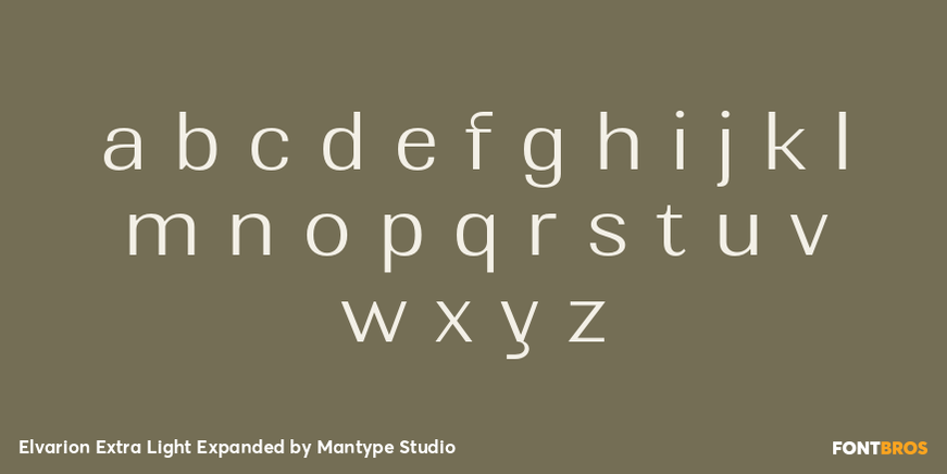 Elvarion Extra Light Expanded Font Poster #3