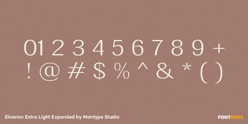Elvarion Extra Light Expanded Font Poster #4