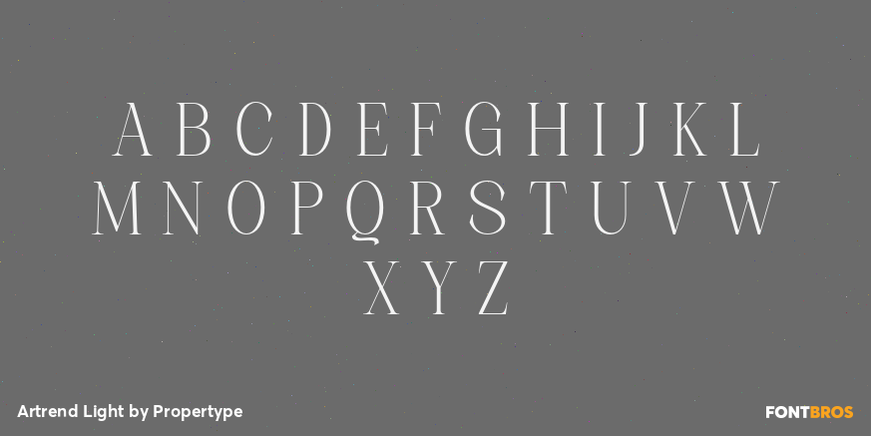Artrend Light Font Poster #2