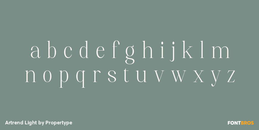 Artrend Light Font Poster #3