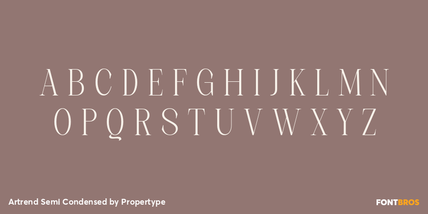 Artrend Semi Condensed Font Poster #2