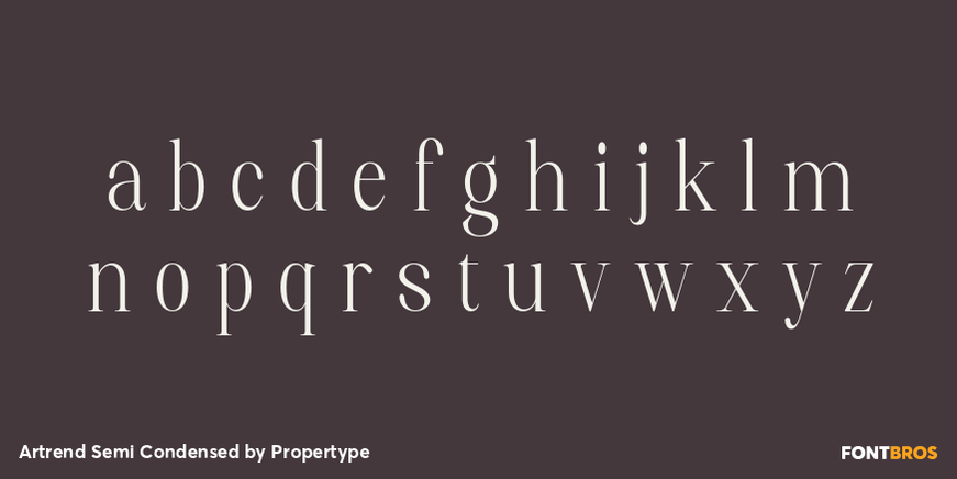 Artrend Semi Condensed Font Poster #3