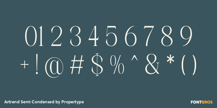 Artrend Semi Condensed Font Poster #4