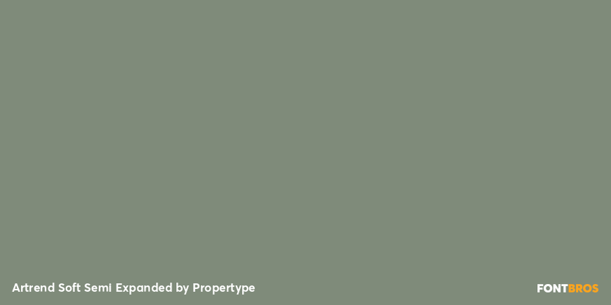 Artrend Soft Semi Expanded Font Poster #4