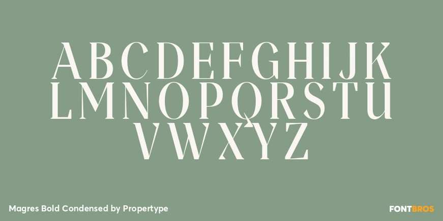 Magres Bold Condensed Font Poster #2