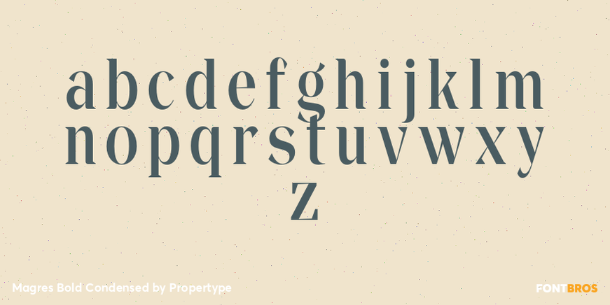 Magres Bold Condensed Font Poster #3