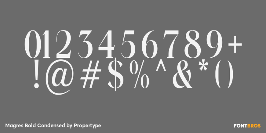 Magres Bold Condensed Font Poster #4