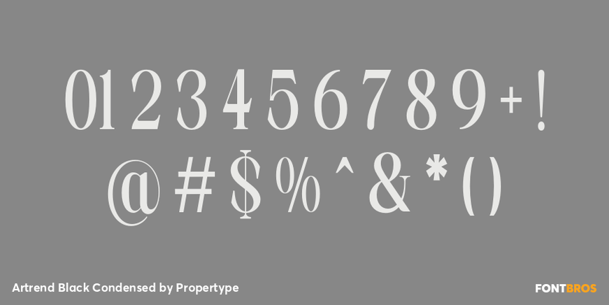 Artrend Black Condensed Font Poster #4