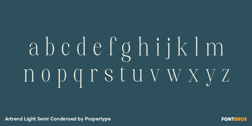 Artrend Light Semi Condensed Font Poster #3