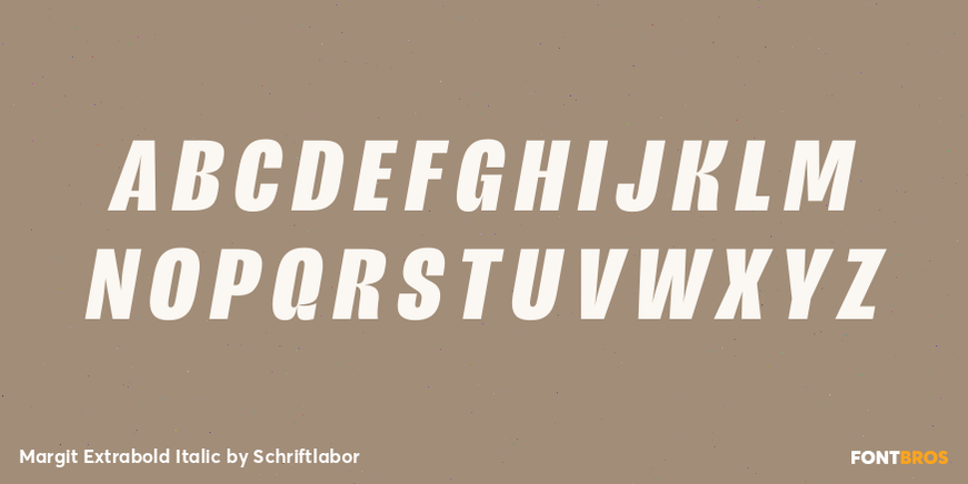 Margit Extrabold Italic Font Poster #2