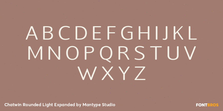 Chatwin Rounded Light Expanded Font Poster #2